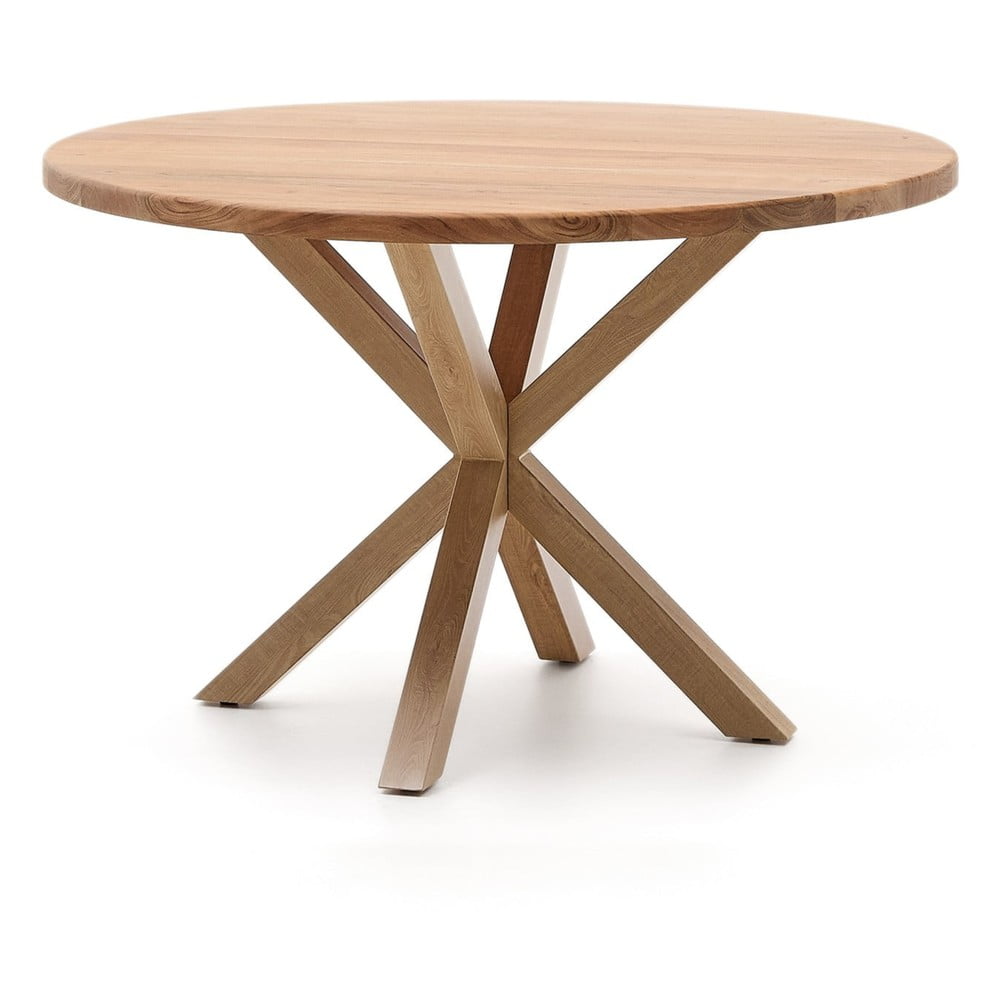 Kerek étkezőasztal akácfa asztallappal ø 120 cm Argo – Kave Home