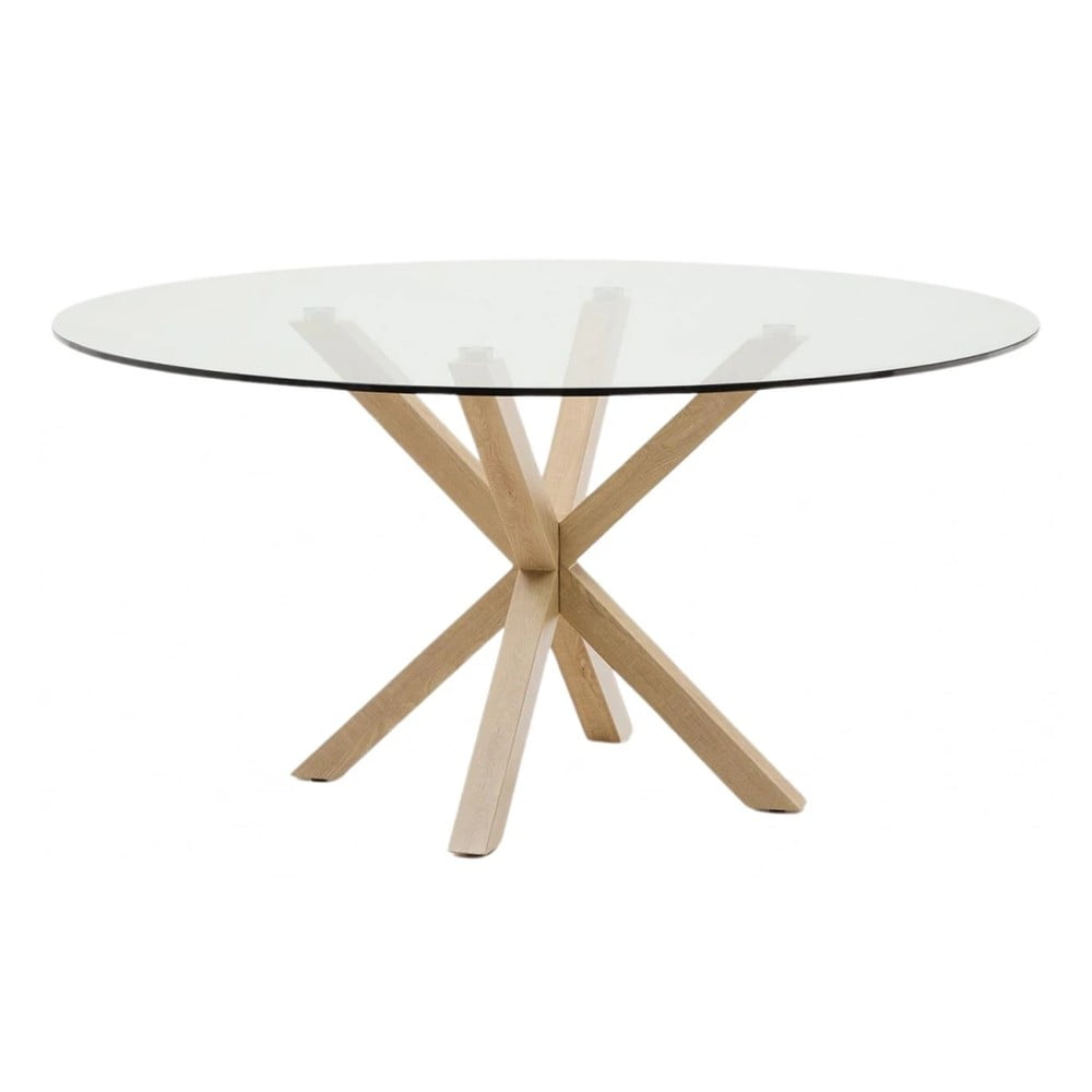 Kerek étkezőasztal üveg asztallappal ø 150 cm Argo – Kave Home