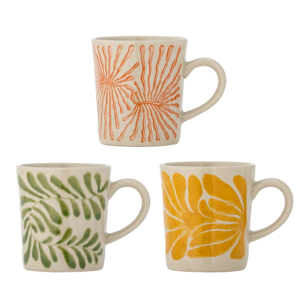 Kőedény csésze szett 3 db-os cappucinóhoz 205 ml Fauni – Bloomingville