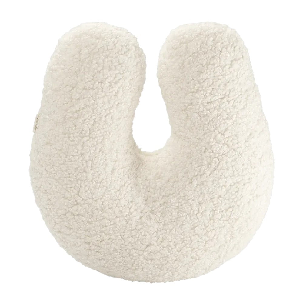 Krémszínű buklé párna gyerek kanapéhoz U – Wigiwama