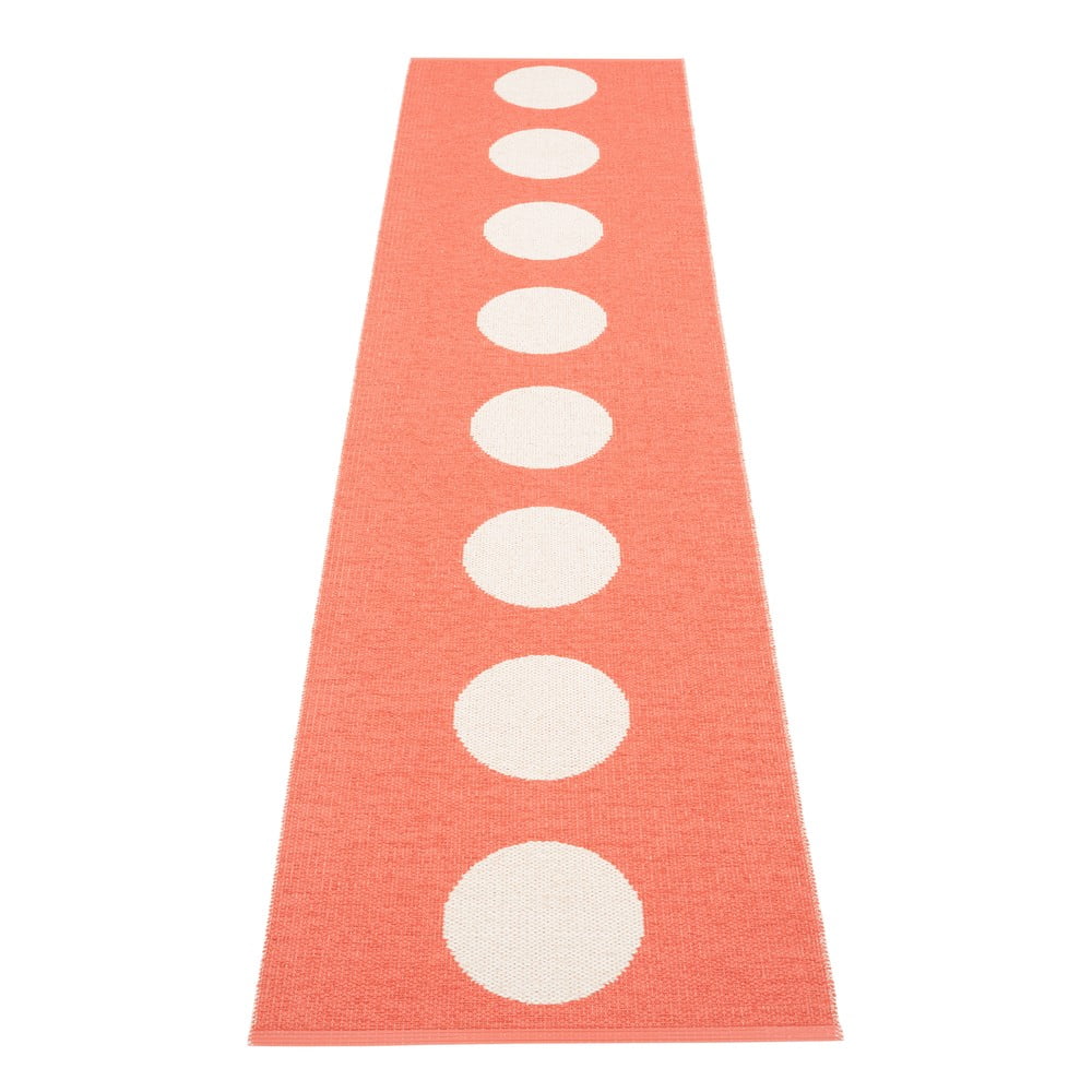 Lazacszínű kültéri-beltéri futószőnyeg 70x300 cm Vera Flamingo – Pappelina