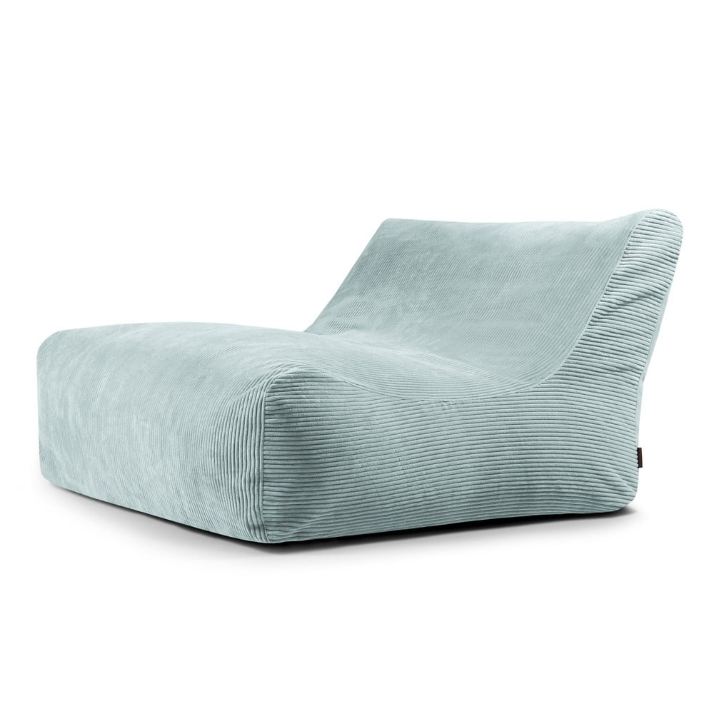 Mentazöld kordbársony babzsákfotel Sofa Lounge – SLOWDOWN