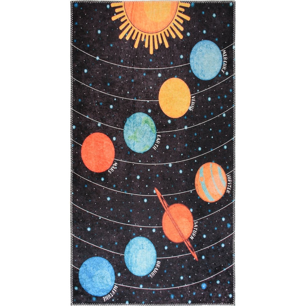 Mosható gyerek játszószőnyeg 100x160 cm Solar System – Vitaus