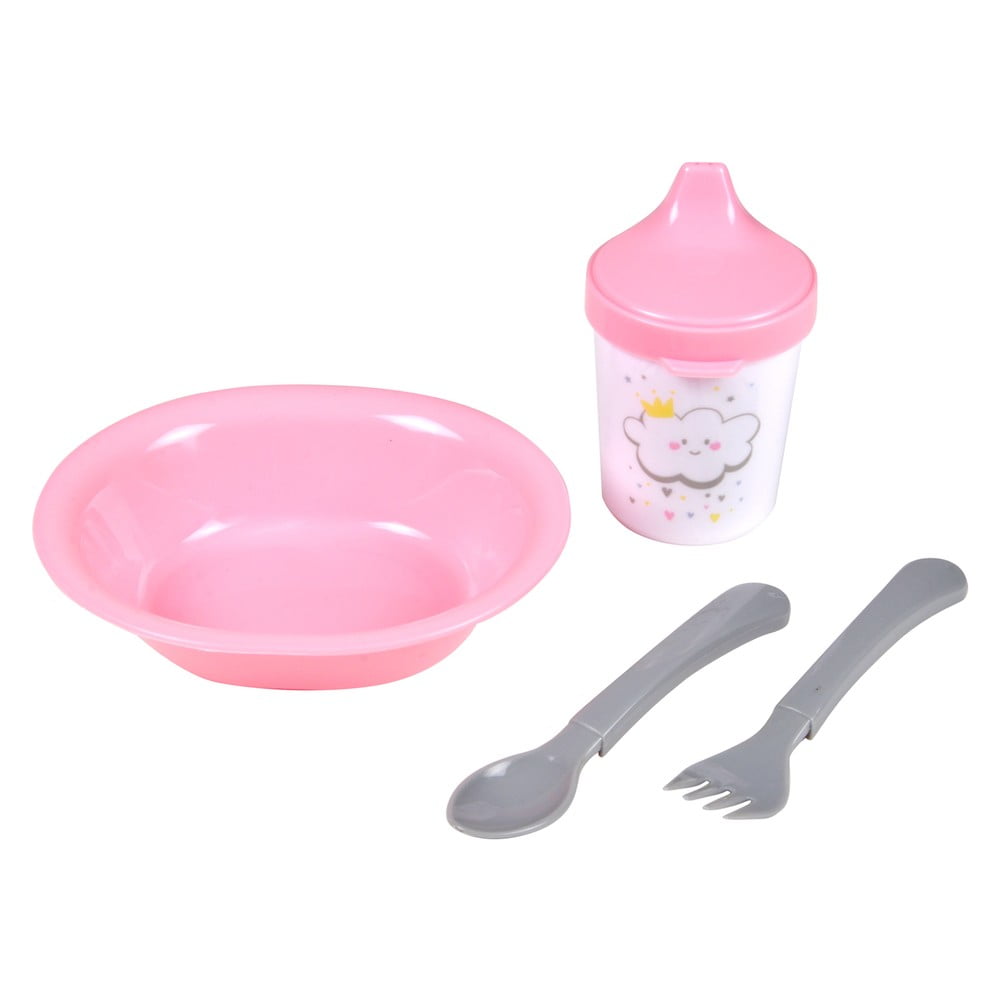 Műanyag gyerek étkészlet 4 db-os Cloud – Bébé Douceur