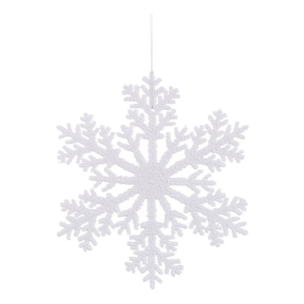 Műanyag karácsonyi függődísz 25 cm Snowflake – Casa Selección