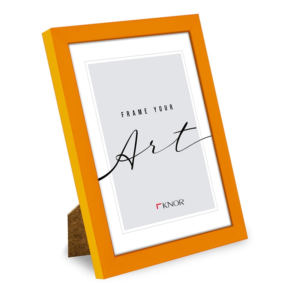 Narancssárga álló-fali képkeret 12x17 cm – knor