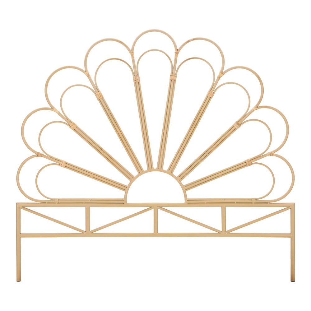 Natúr színű fém ágytámla 160x145 cm Panama – Mauro Ferretti