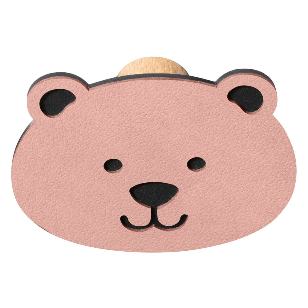 Rózsaszín fali acél akasztó Bear Dot Nupo – LIND DNA