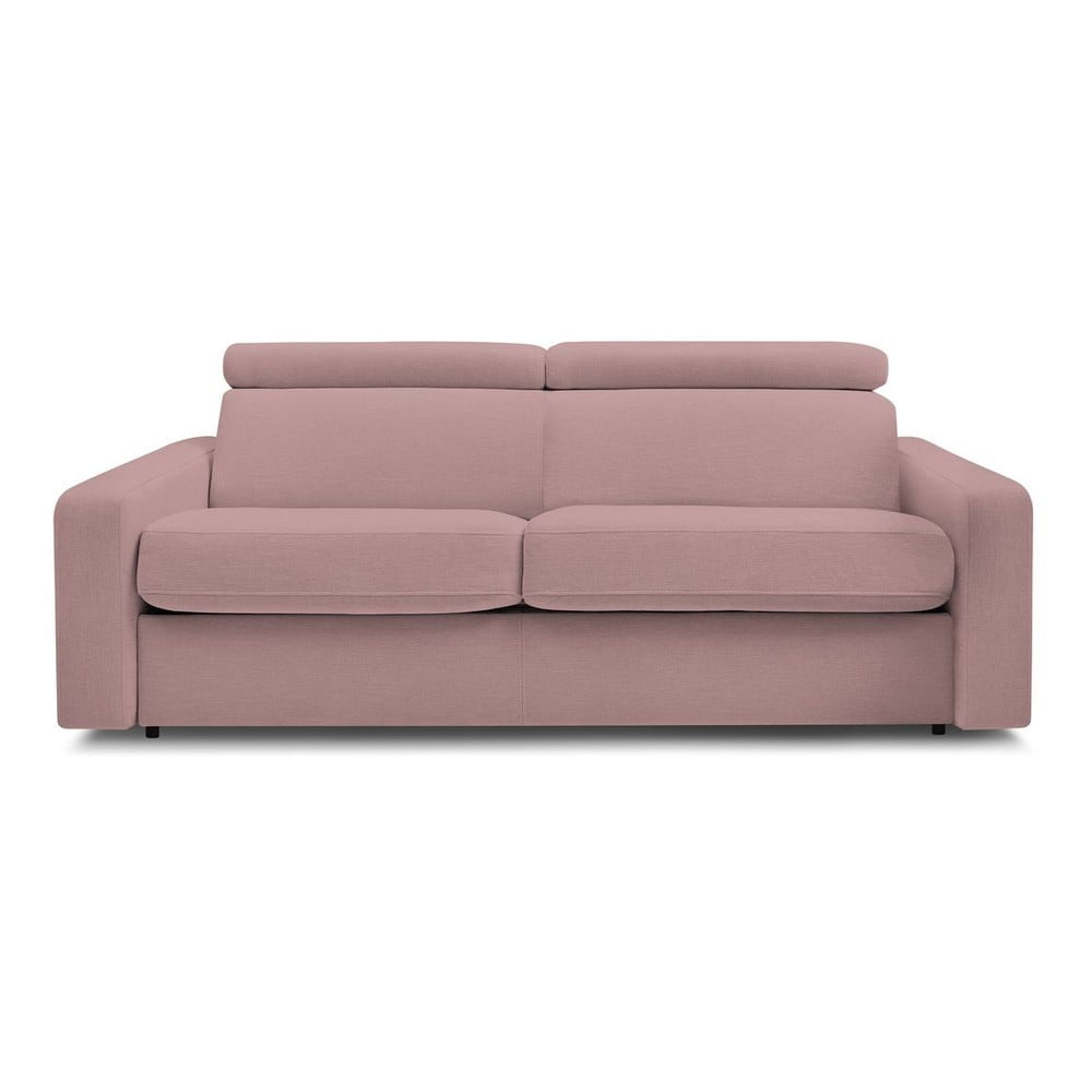 Rózsaszín kinyitható kanapé 215 cm Monaco – Bobochic Paris