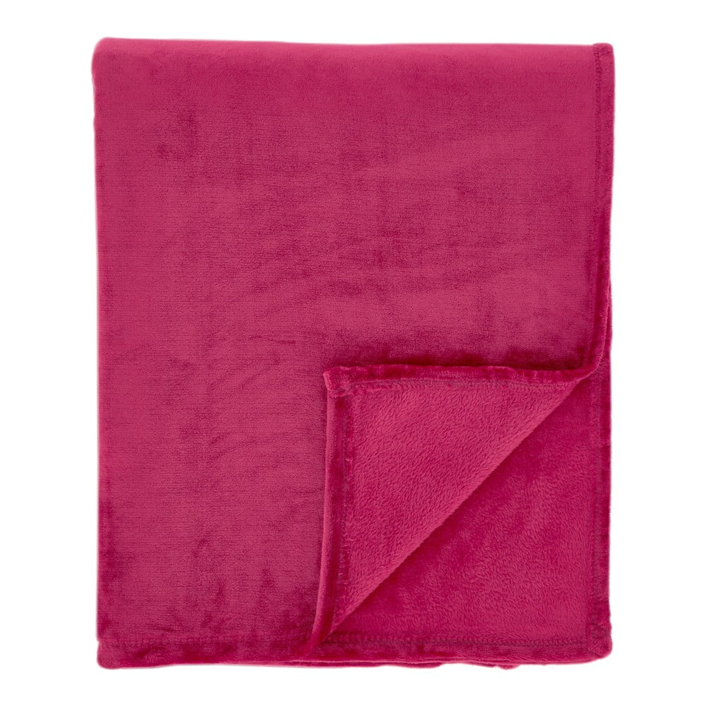 Rózsaszín mikroplüss ágytakaró 200x240 cm Raschel Velvet – Catherine Lansfield