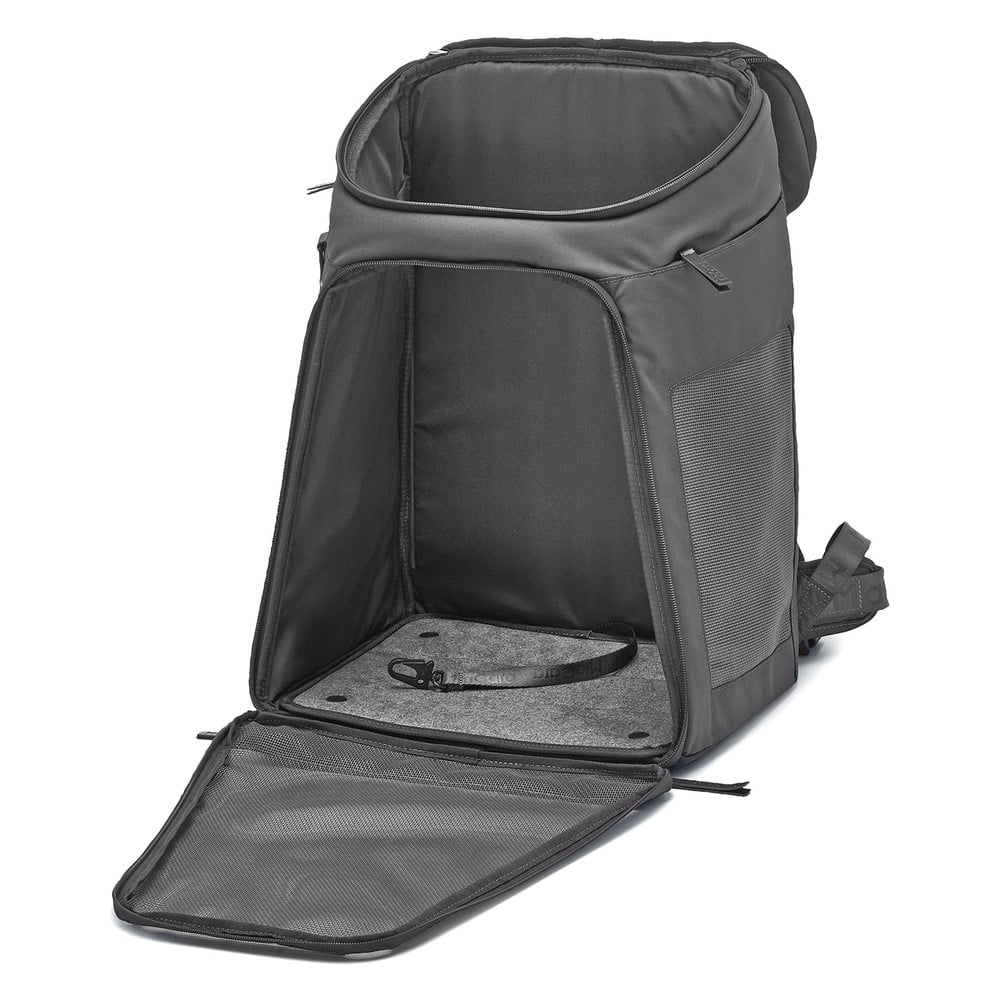 Sötétszürke hátizsák kisállatoknak 27x35 cm Zaino Asphalt – MiaCara