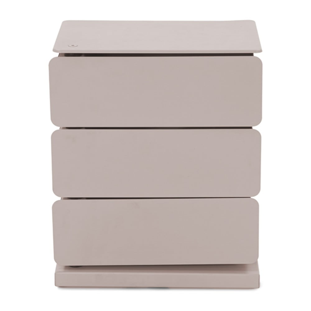 Szürke-bézs fém komód 37x54