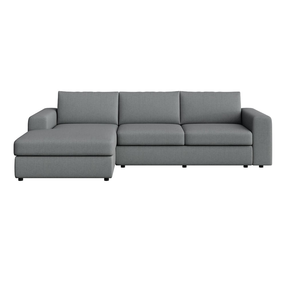 Szürke sarokkanapé (bal oldali-heverő résszel) Baga – Rodier