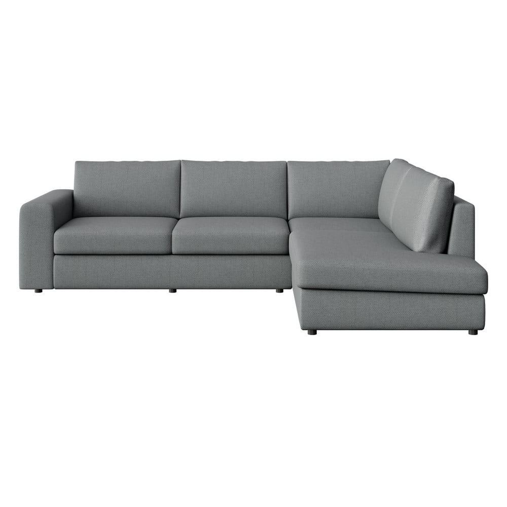 Szürke sarokkanapé (jobb oldali-L alakú) Baga – Rodier