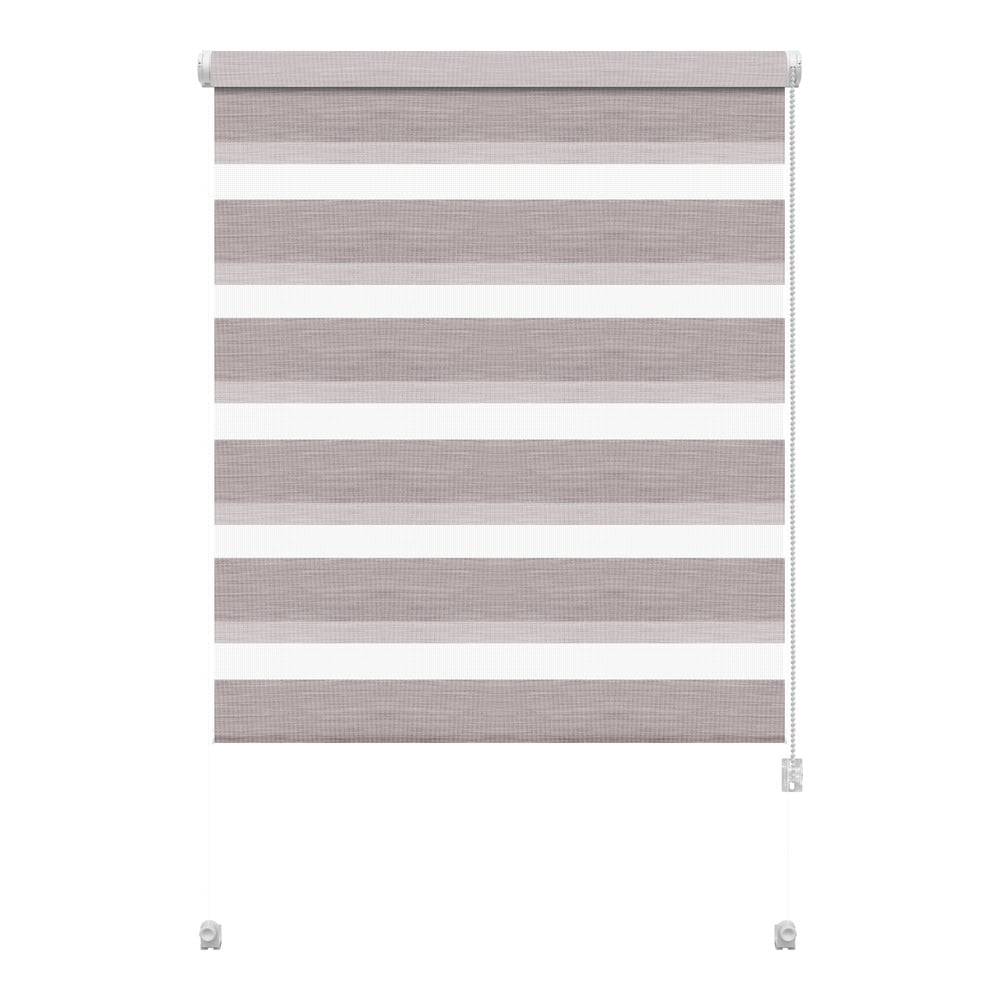 Szürkésbarna nappali-éjszakai roló 80x150 cm Zebra Silvalin – Gardinia
