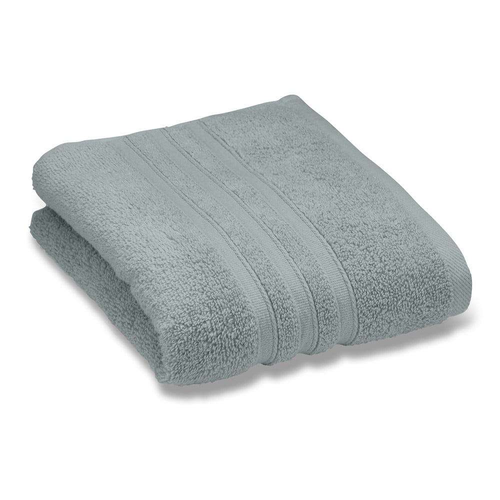 Szürkészöld frottír pamut fürdőlepedő 90x140 cm Zero Twist – Catherine Lansfield