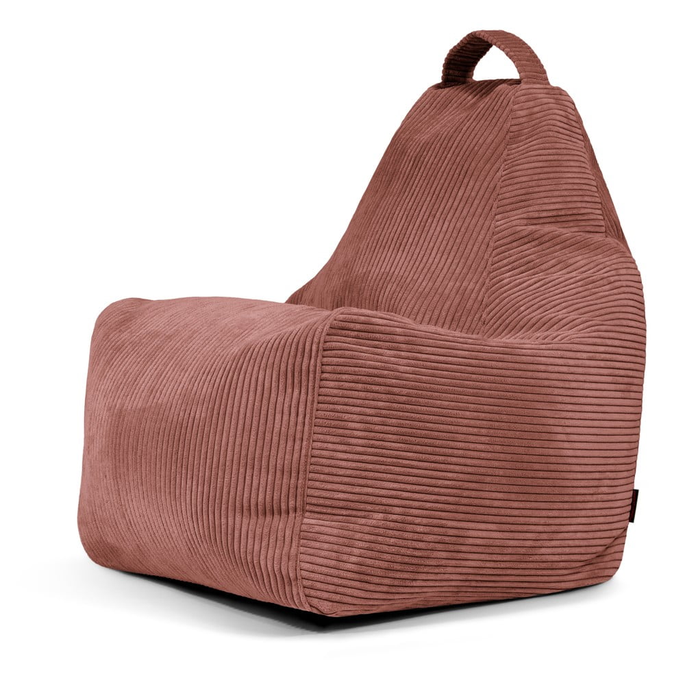 Téglavörös kordbársony babzsákfotel Play Amuse – SLOWDOWN