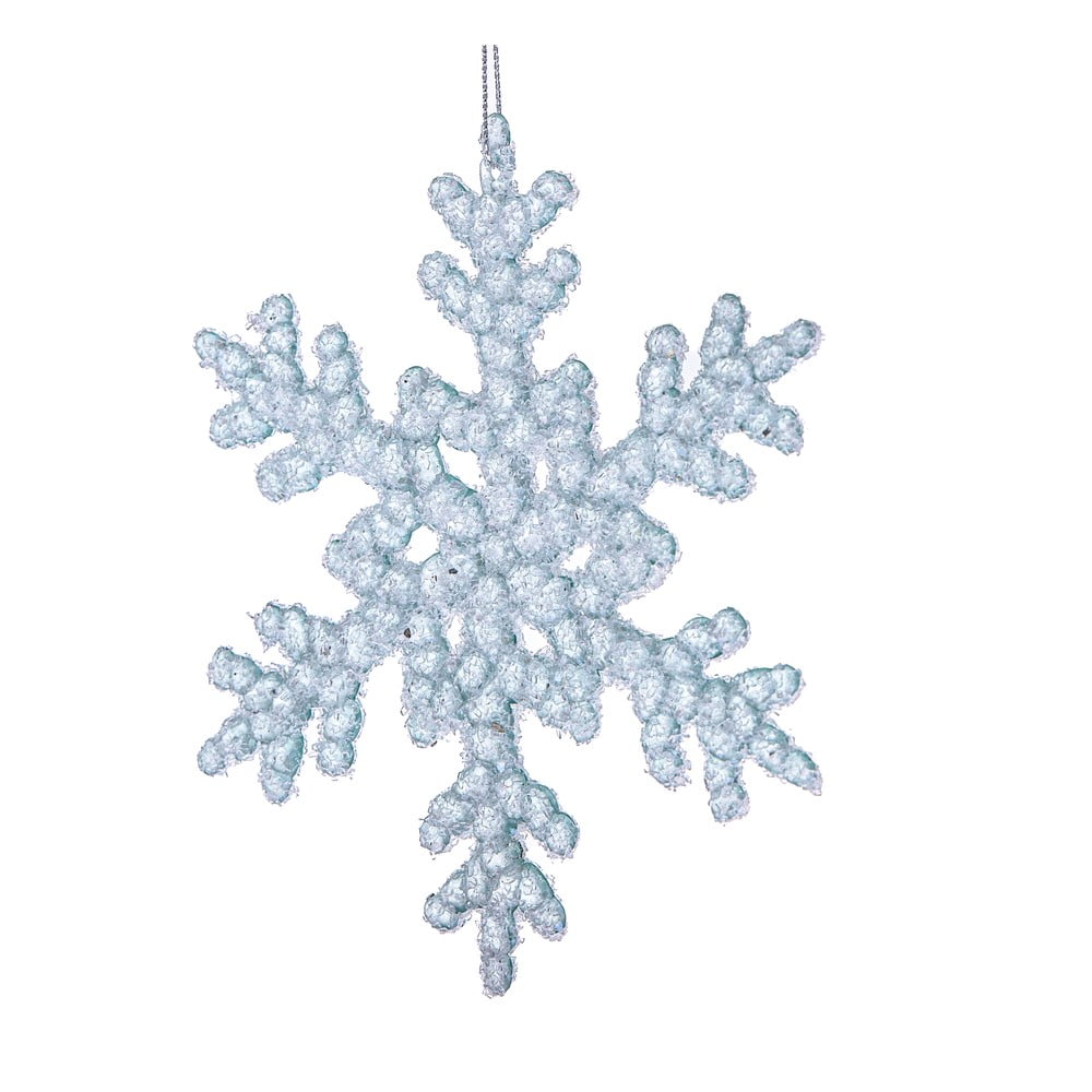 Üveg karácsonyfadísz ø 6 cm Snowflake – Dakls