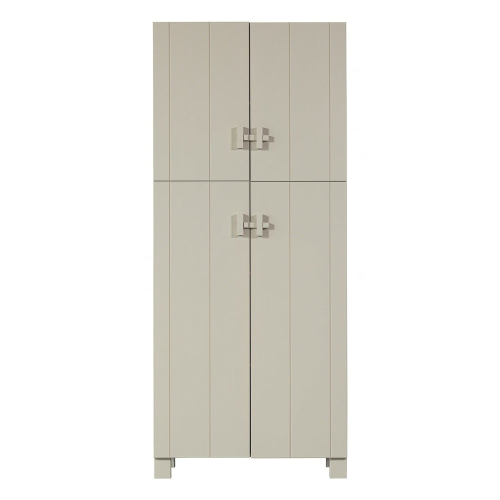 Világosszürke borovi fenyő ruhásszekrény 90x210x55 cm Mees – WOOOD