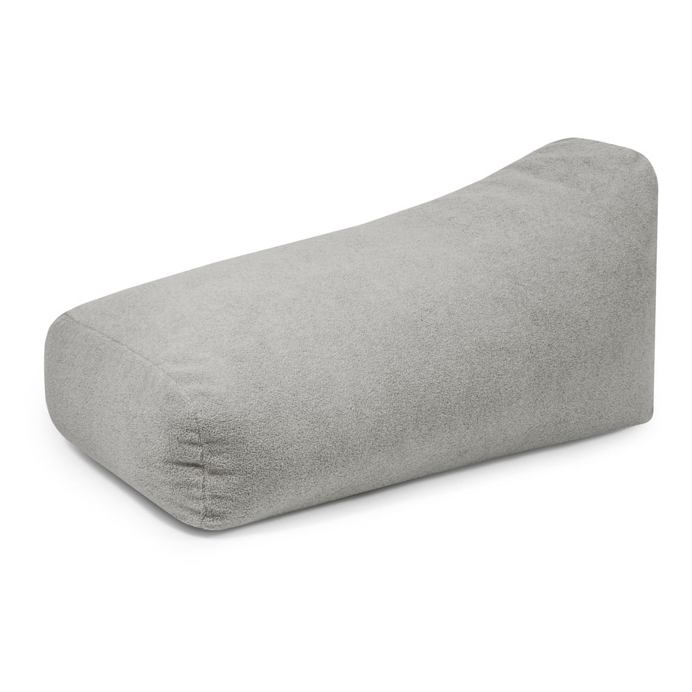 Világosszürke buklé babzsákfotel Snug 130 – SLOWDOWN