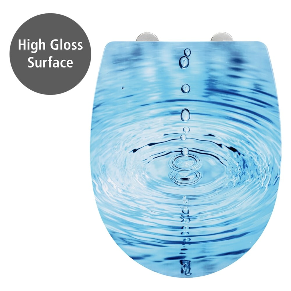 WC-ülőke automatikus záródással 38 x 45 cm Droplets – Wenko