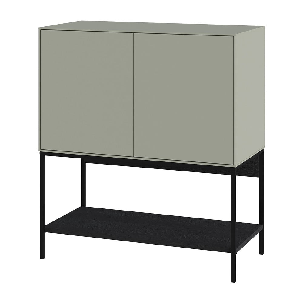 Zöld-fekete szekrény 80x90x40 cm Amira – Marckeric